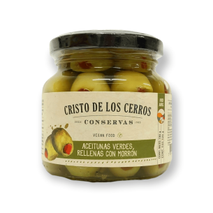 Aceitunas Verdes Rellenas Con Pimiento Morron *190g Cristo 