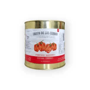 Pimientos Morrones Enteros Pelados *2500g Lata Cristo