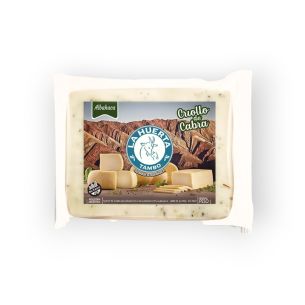 Queso Criollo De Cabra Albahaca La Huerta * Peso (feta)